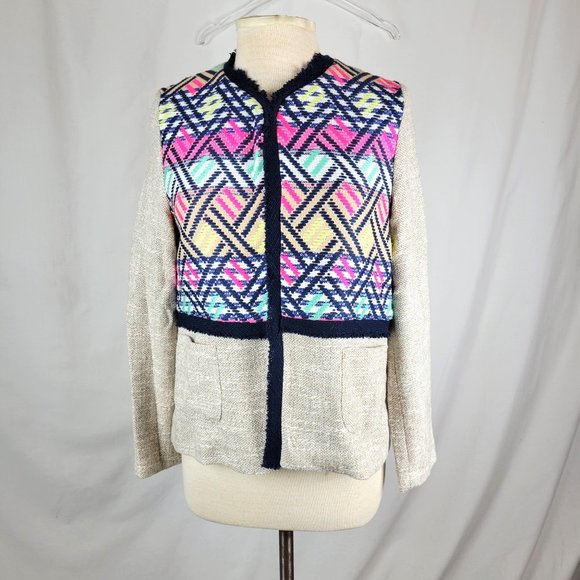 VILAGALLO Colorful Miranda Madelaine Statement Jacket - 40 (US 8) - Picture 1 of 13